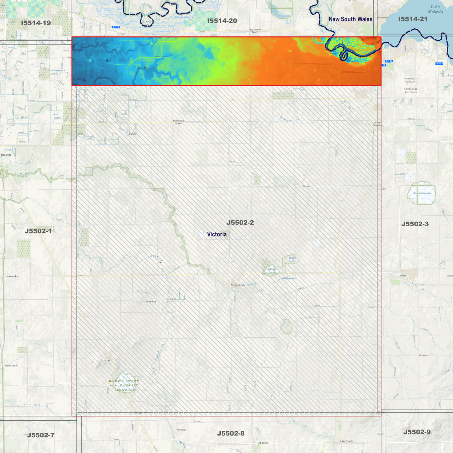 Burramine 1m Digital Elevation Models (J5502-2)