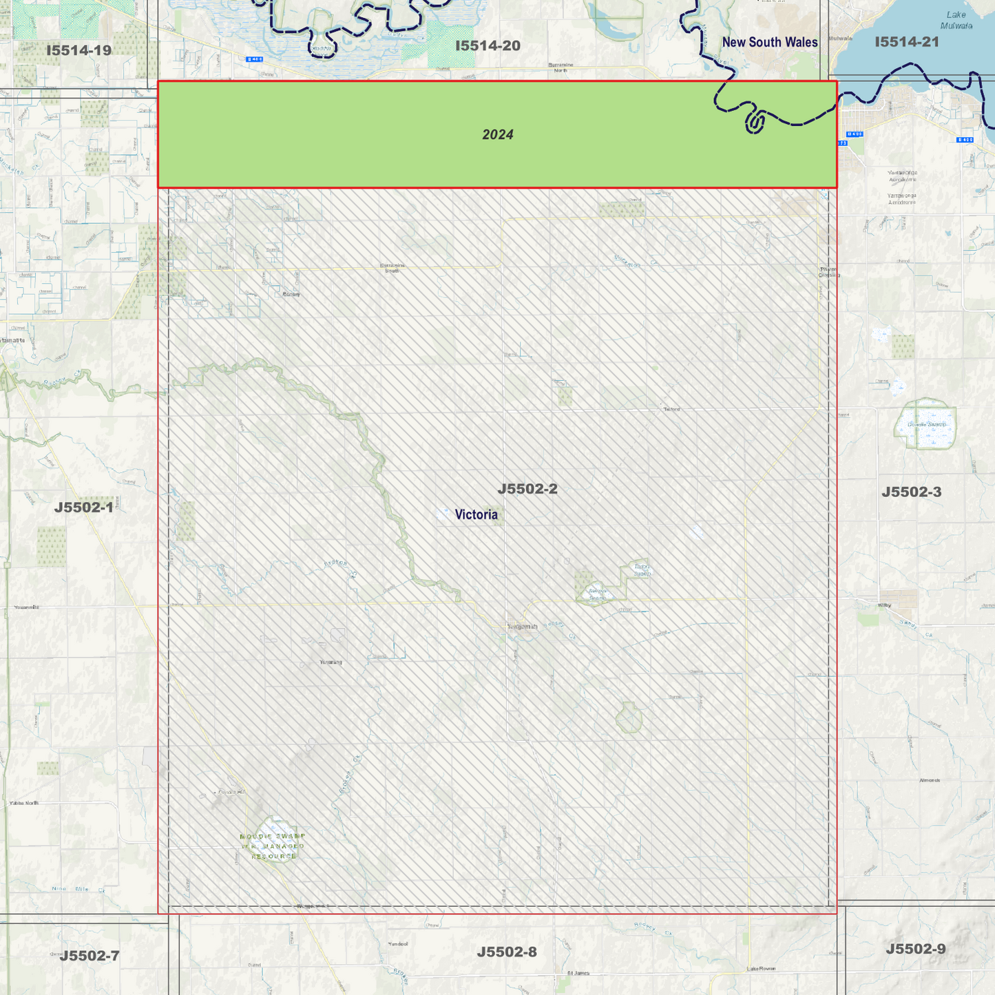Burramine 1m Digital Elevation Models (J5502-2)