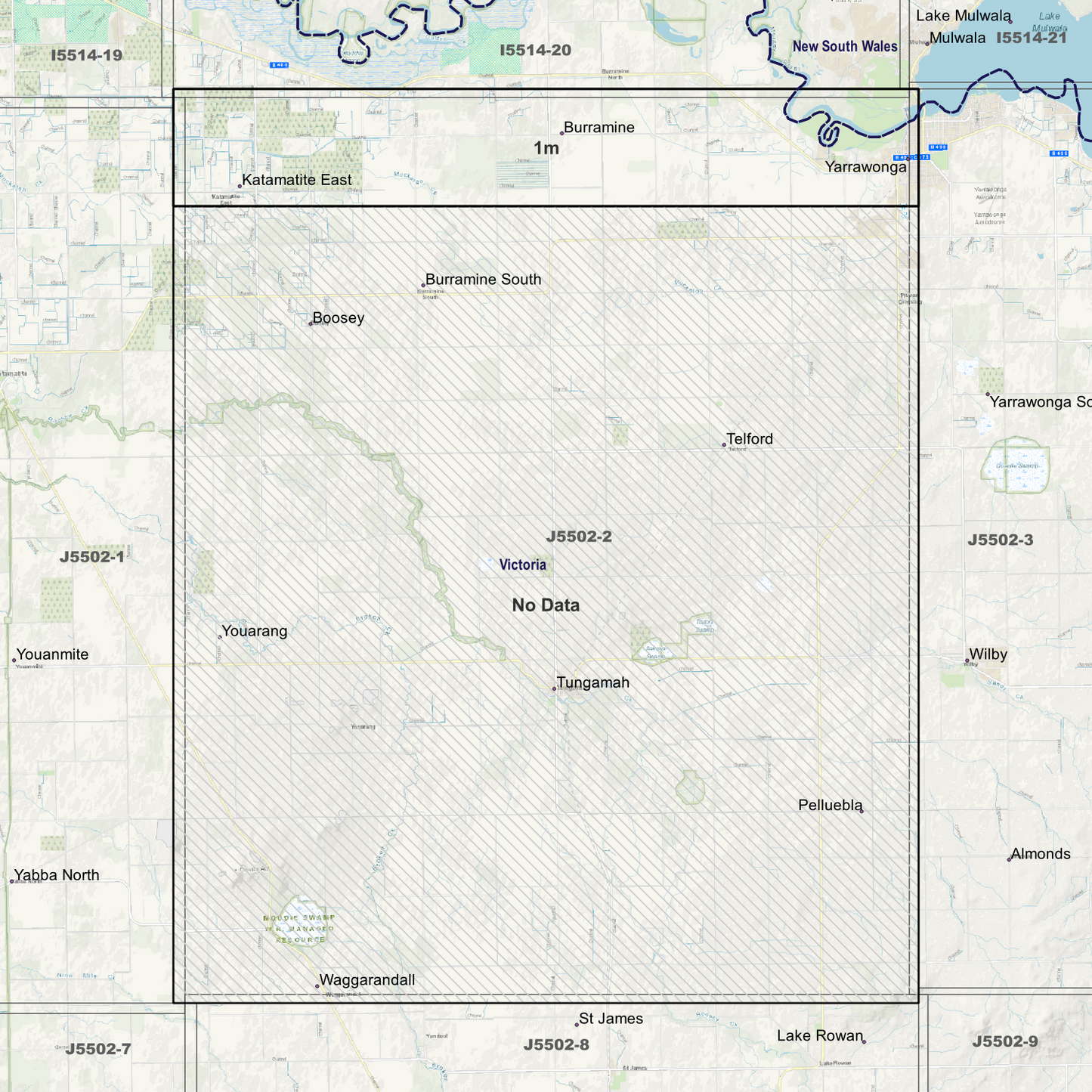 Burramine 1m Digital Elevation Models (J5502-2)