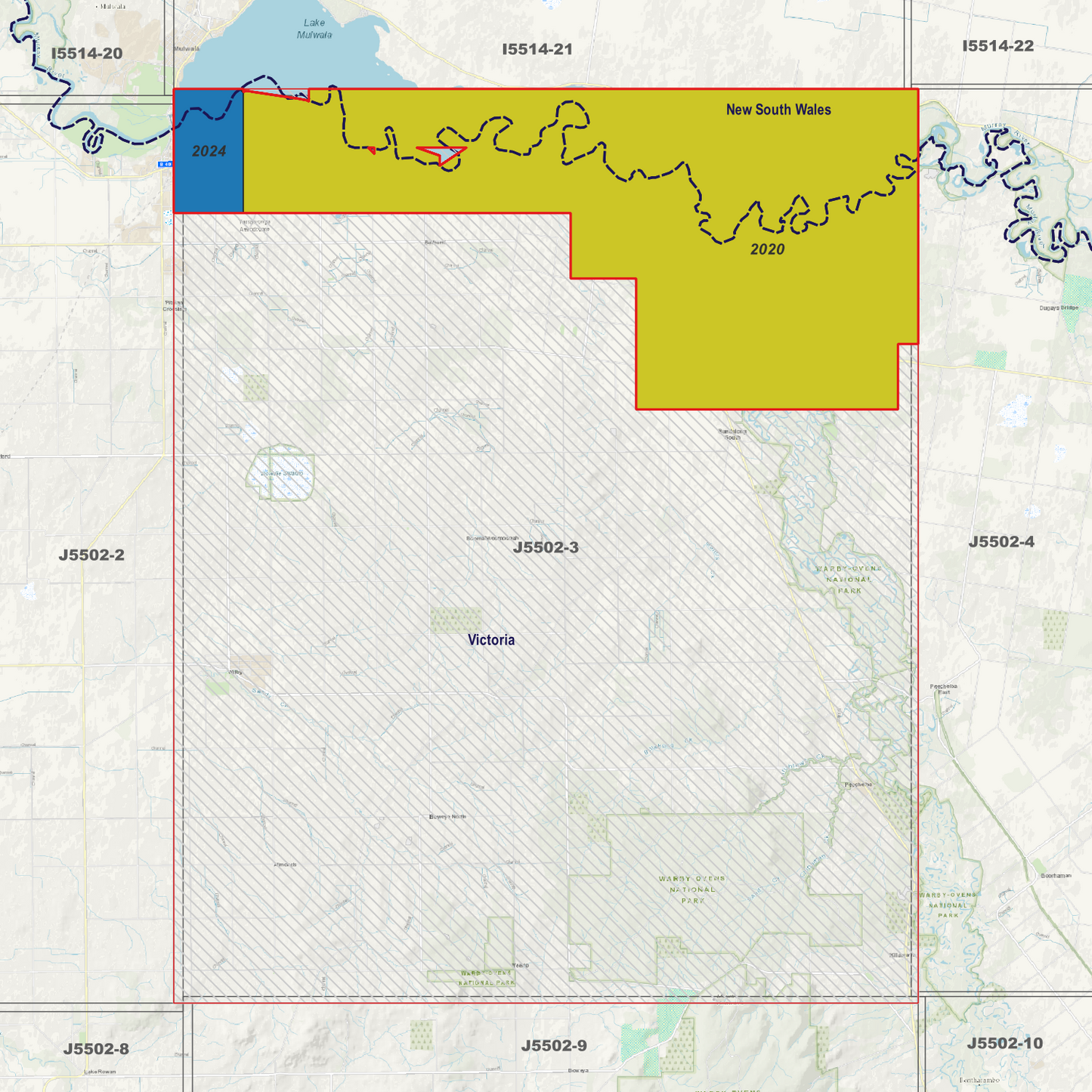 Yarrawonga 1m Digital Elevation Models (J5502-3)
