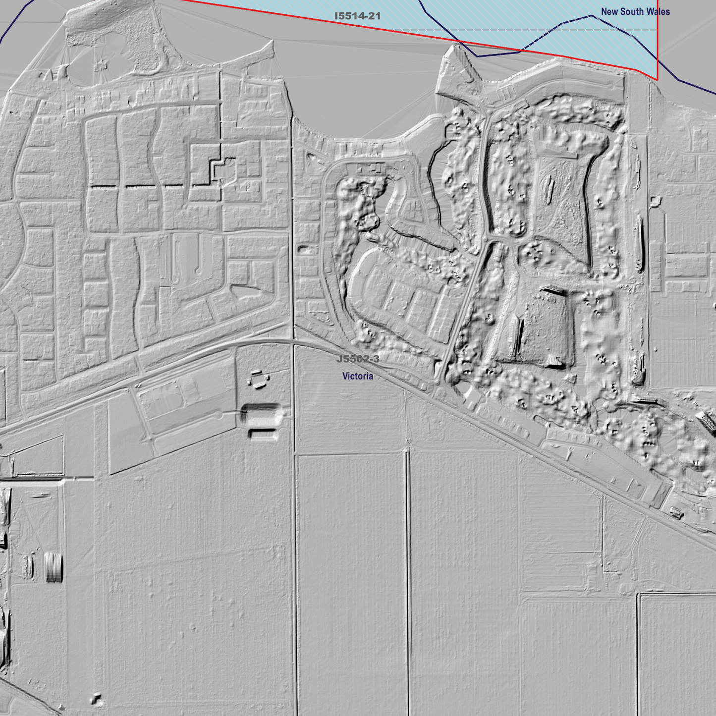 Yarrawonga 1m Digital Elevation Models (J5502-3)