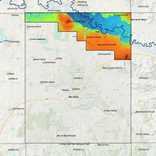 Barnawartha 1m Digital Elevation Models (J5502-5)