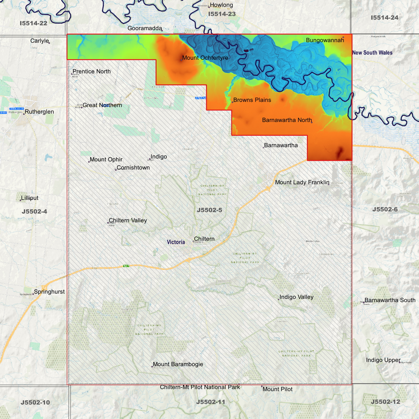 Barnawartha 1m Digital Elevation Models (J5502-5)