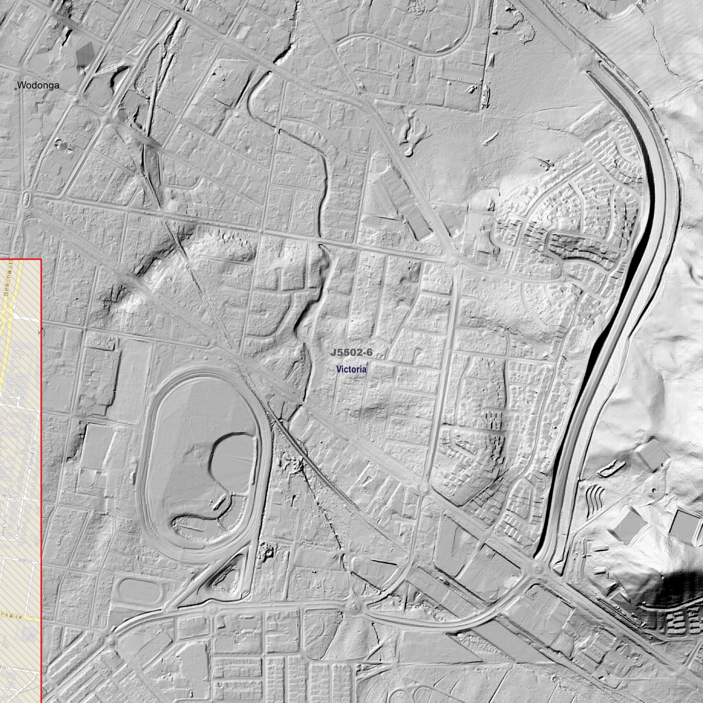 Albury 1m Digital Elevation Models (J5502-6)