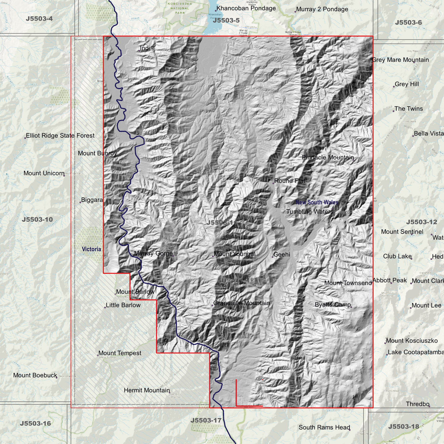 Tumbling Waters 2m Digital Elevation Models (J5503-11)