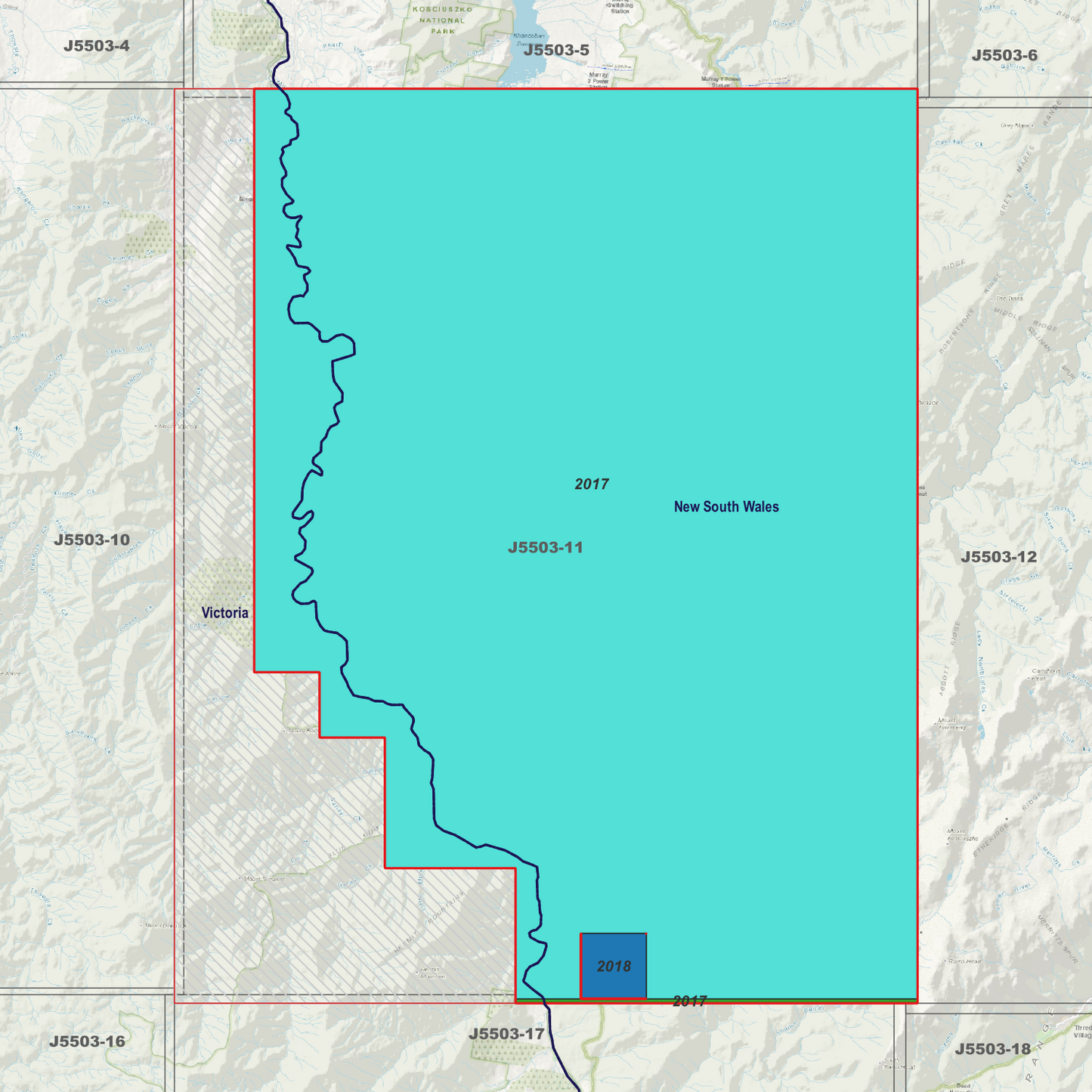 Tumbling Waters 2m Digital Elevation Models (J5503-11)