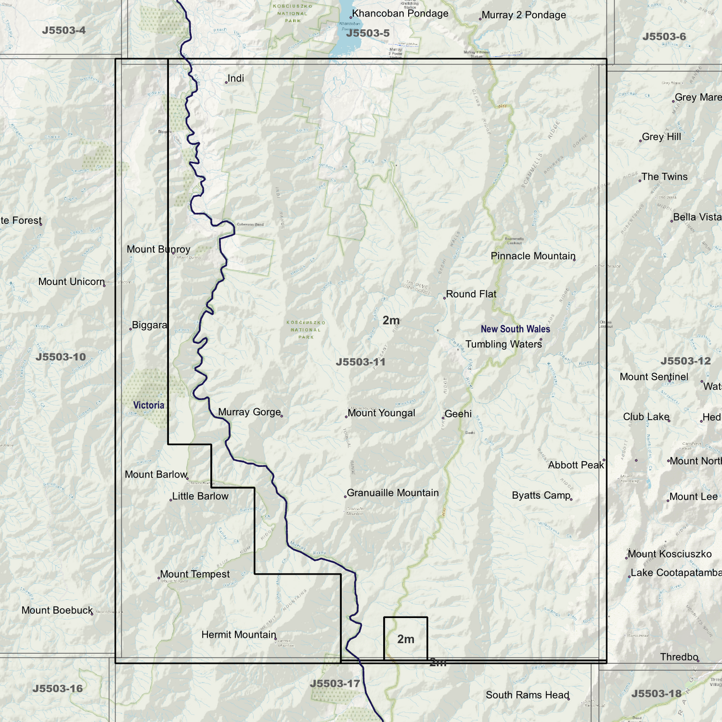 Tumbling Waters 2m Digital Elevation Models (J5503-11)