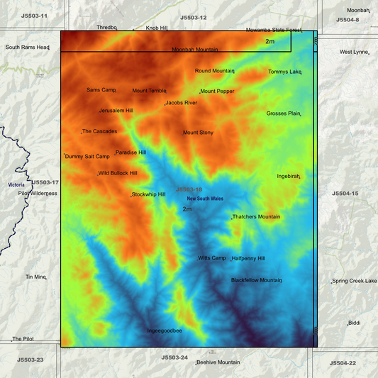 Jacobs River 2m Digital Elevation Models (J5503-18)