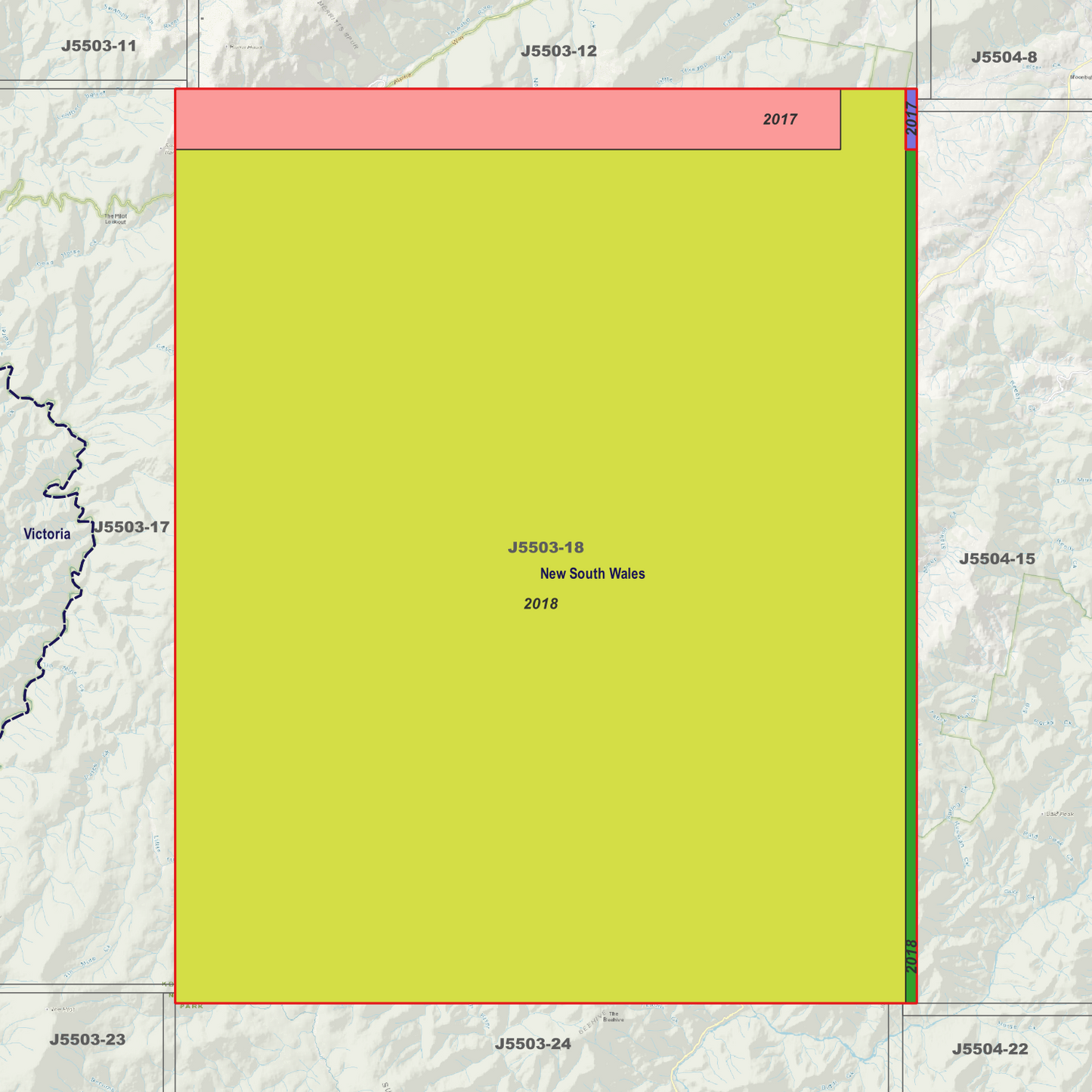 Jacobs River 2m Digital Elevation Models (J5503-18)