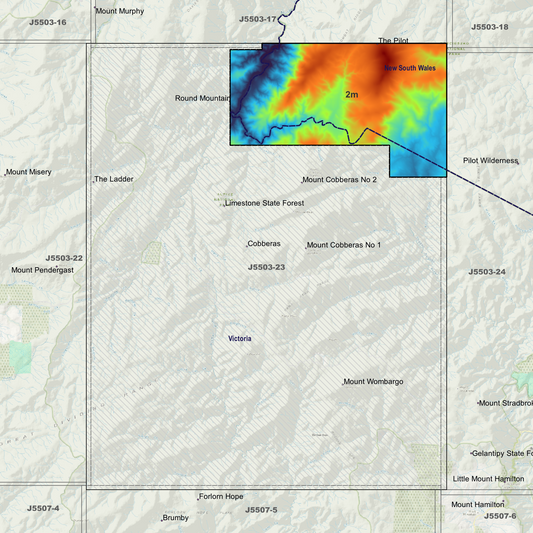 Cobberas 2m Digital Elevation Models (J5503-23)