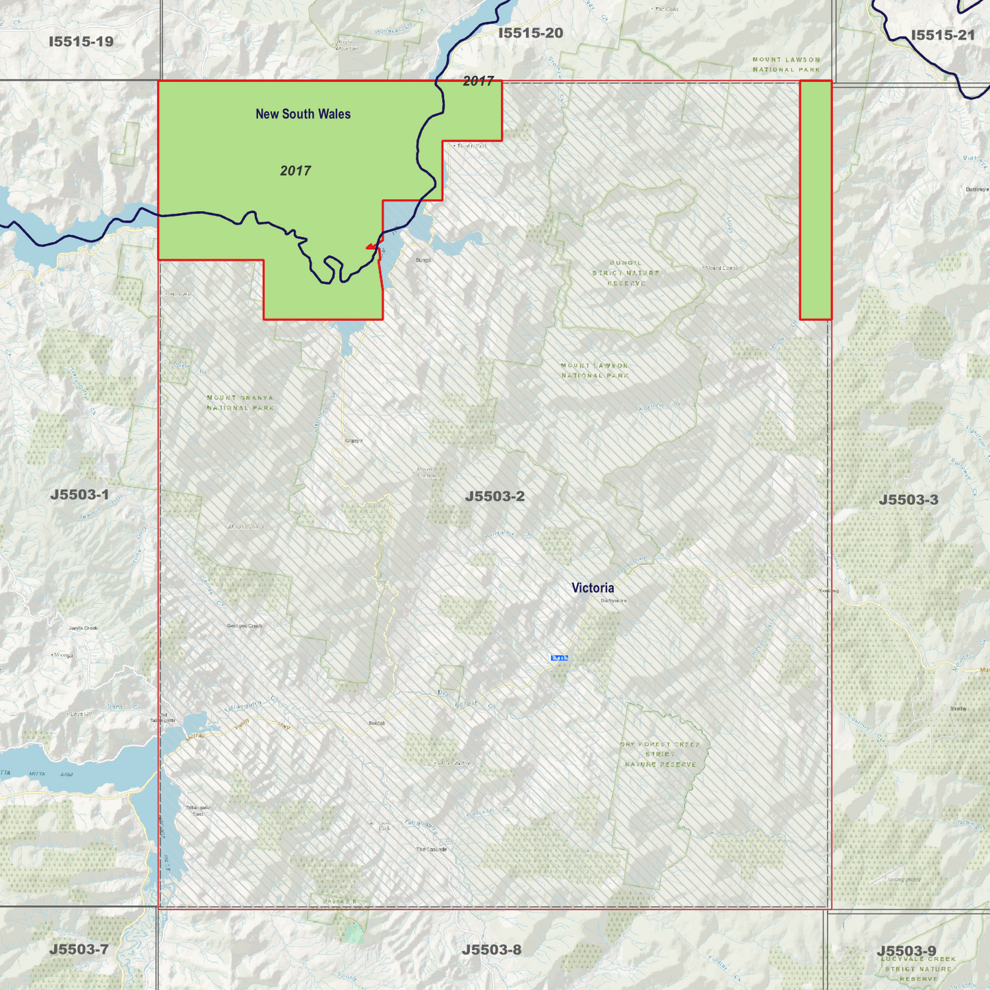 Tallangatta 2m Digital Elevation Models (J5503-2)