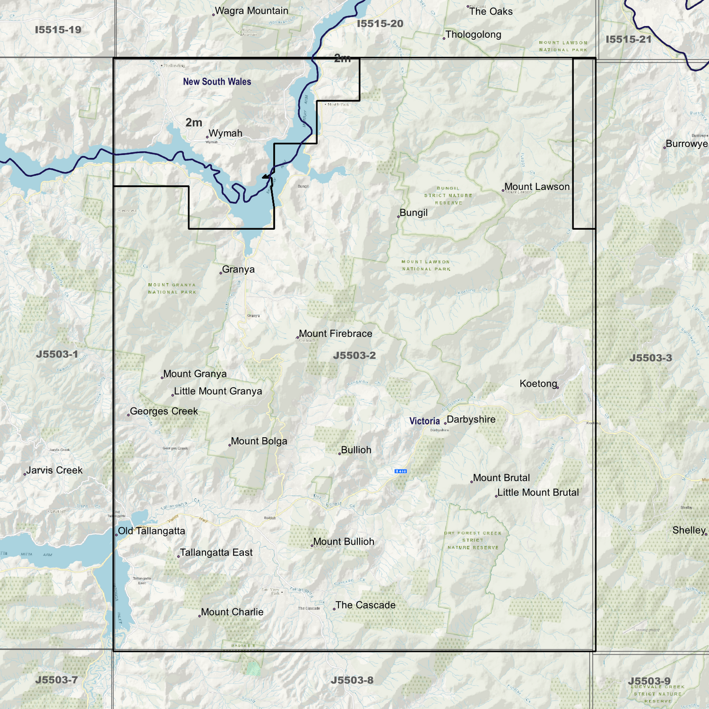 Tallangatta 2m Digital Elevation Models (J5503-2)