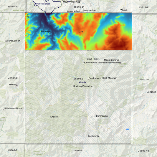 Burrowye 2m Digital Elevation Models (J5503-3)