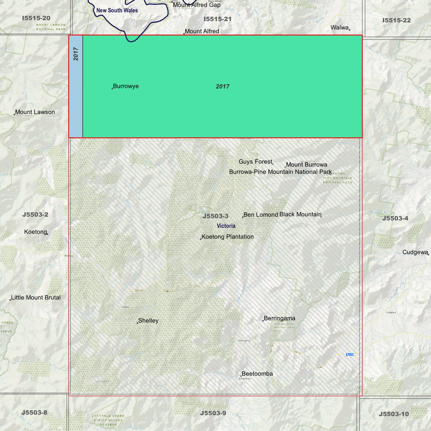 Burrowye 2m Digital Elevation Models (J5503-3)