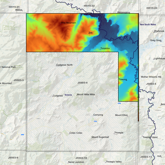Cudgewa 2m Digital Elevation Models (J5503-4)