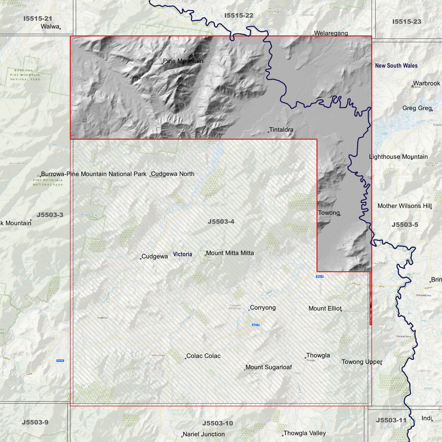 Cudgewa 2m Digital Elevation Models (J5503-4)