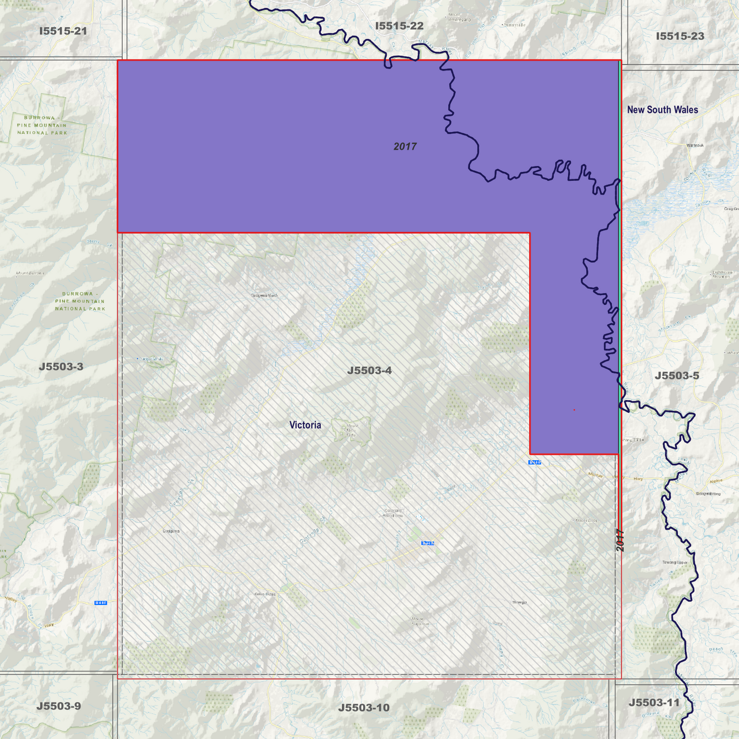 Cudgewa 2m Digital Elevation Models (J5503-4)