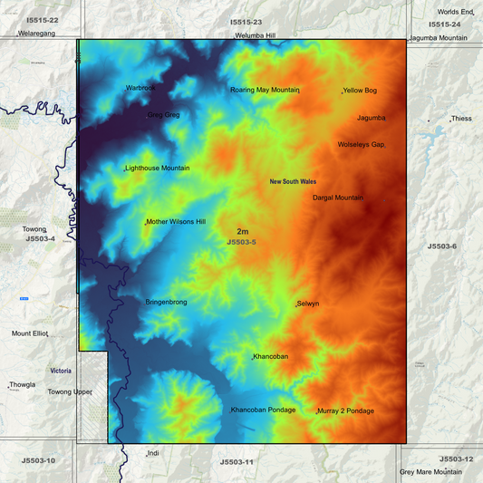 Khancoben 2m Digital Elevation Models (J5503-5)