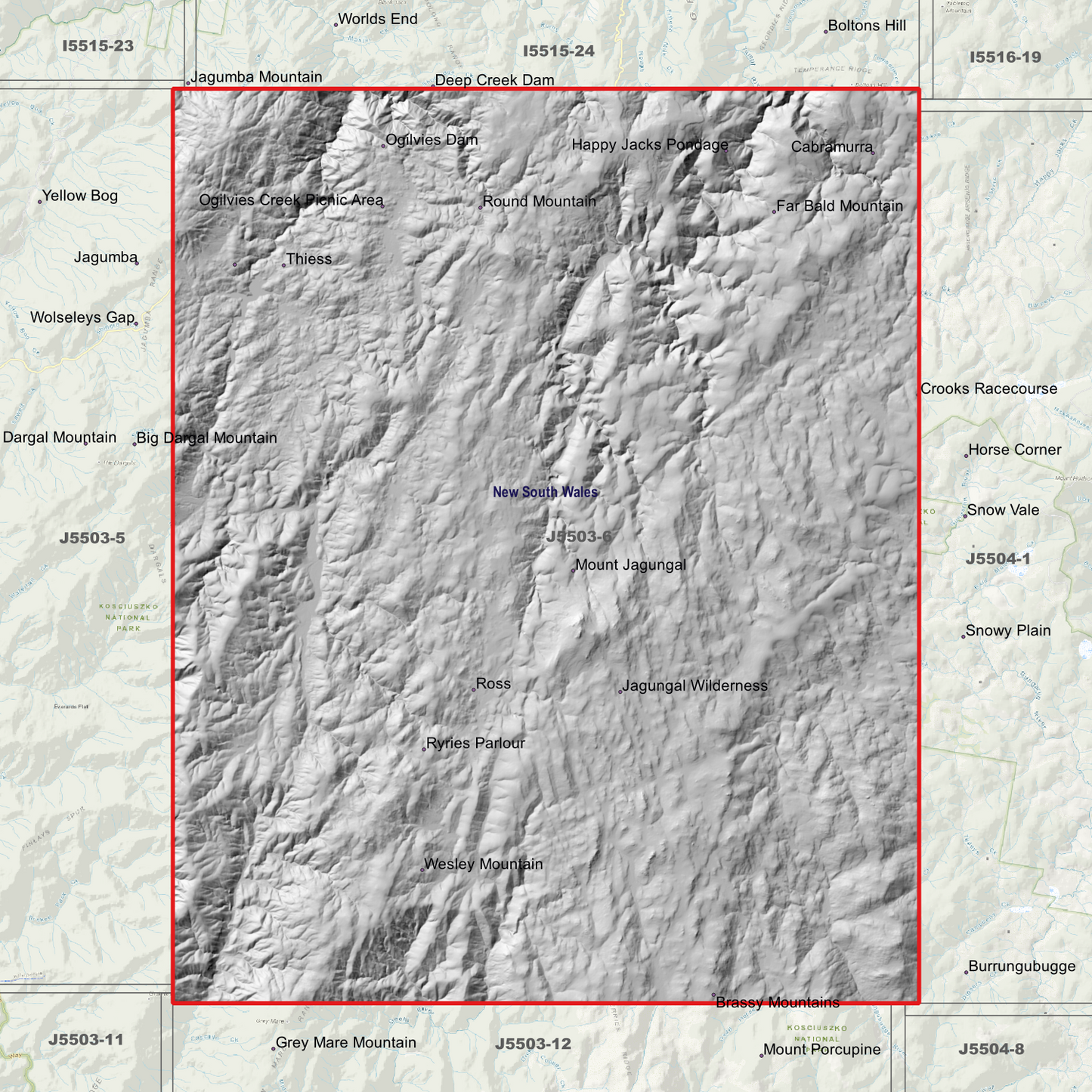 Jagungal 2m Digital Elevation Models (J5503-6)