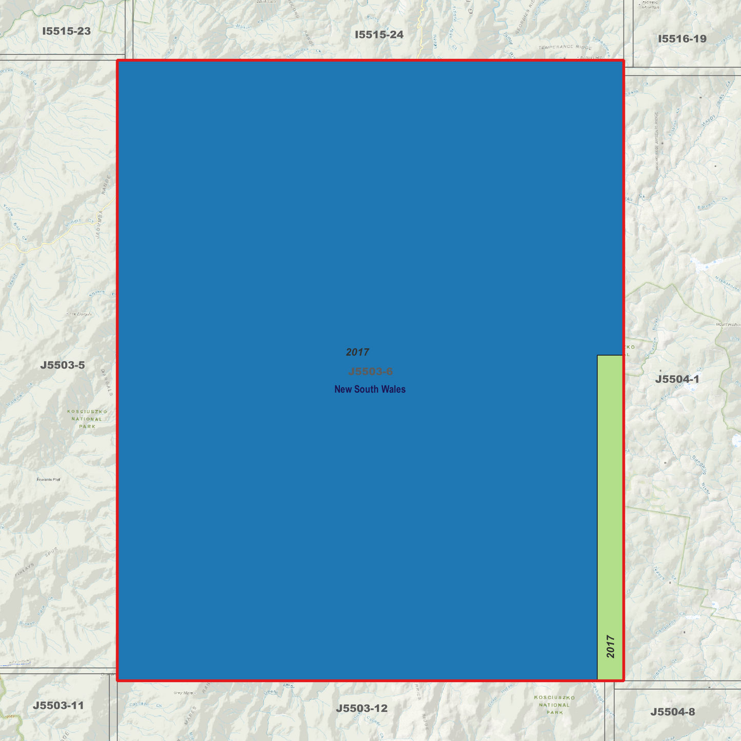 Jagungal 2m Digital Elevation Models (J5503-6)