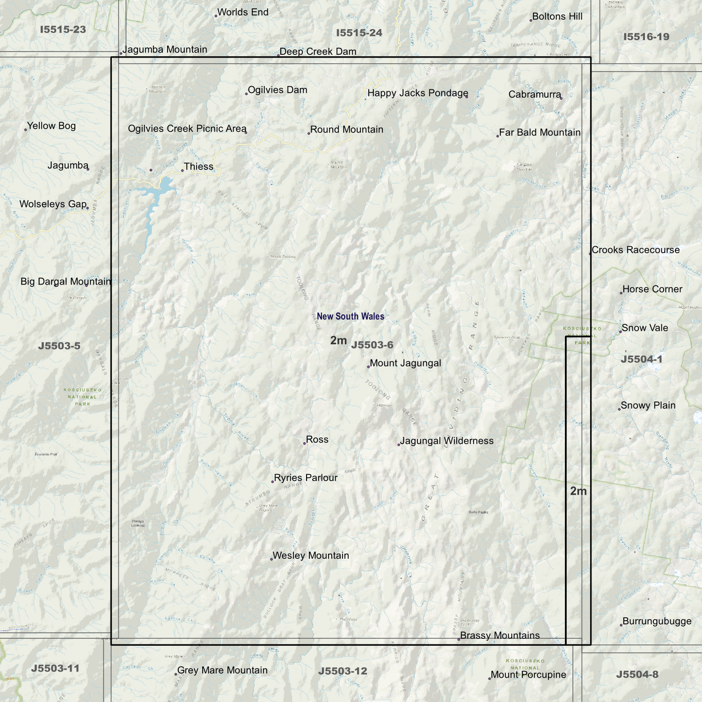 Jagungal 2m Digital Elevation Models (J5503-6)
