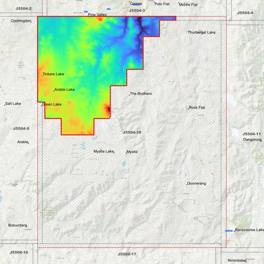 Myalla 1m Digital Elevation Model (J5504-10)