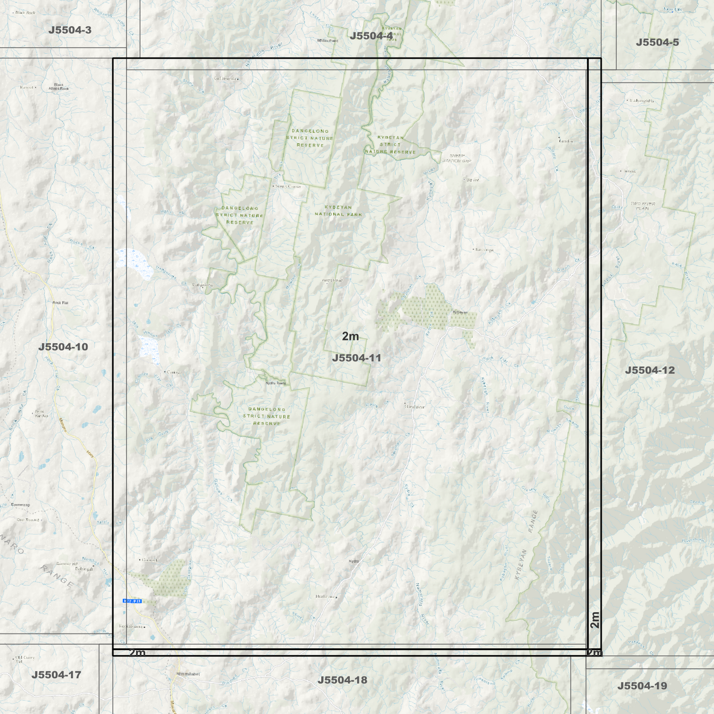 Kybeyan 2m Digital Elevation Models (J5504-11)