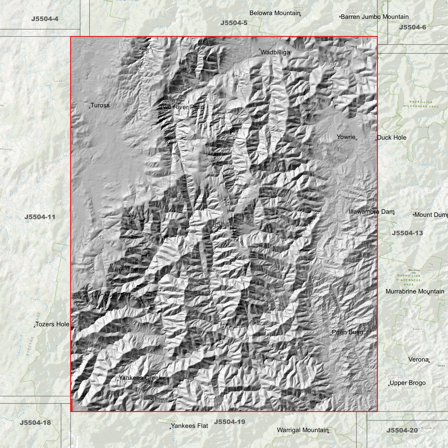 Two Rivers Plain 2m Digital Elevation Models (J5504-12)