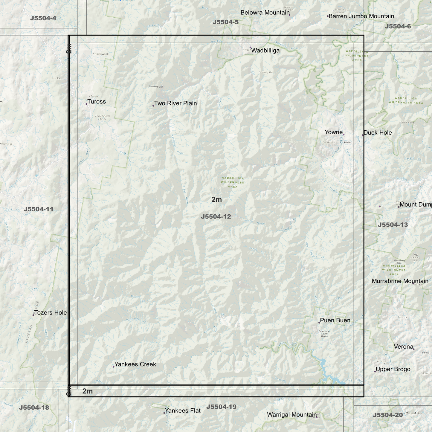 Two Rivers Plain 2m Digital Elevation Models (J5504-12)