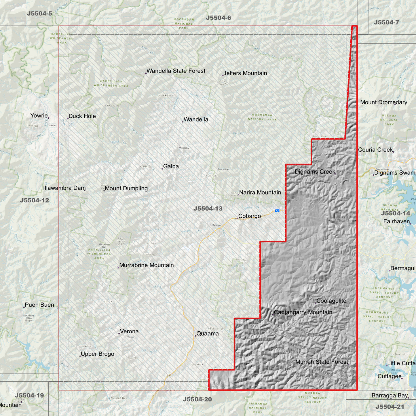 Cobargo 1m Digital Elevation Model (J5504-13)