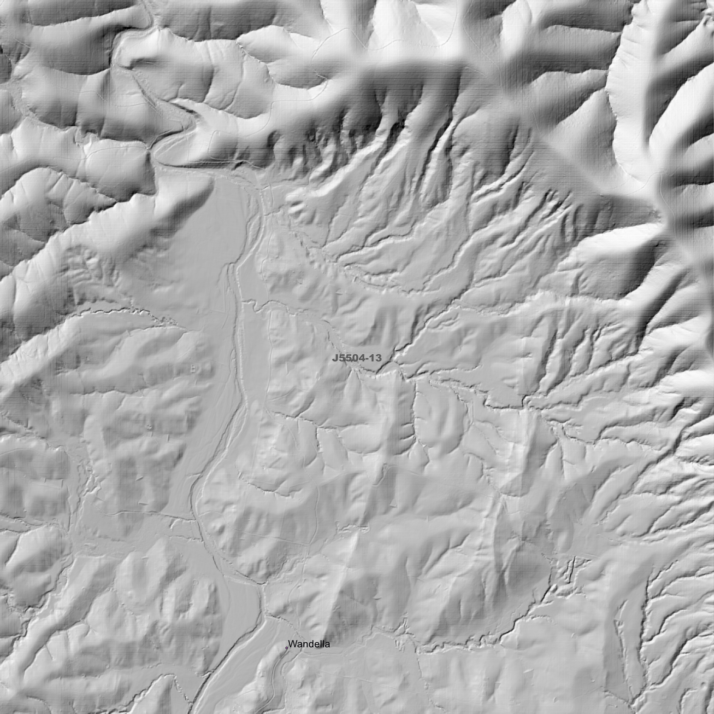 Cobargo 1m & 2m Digital Elevation Models (J5504-13)
