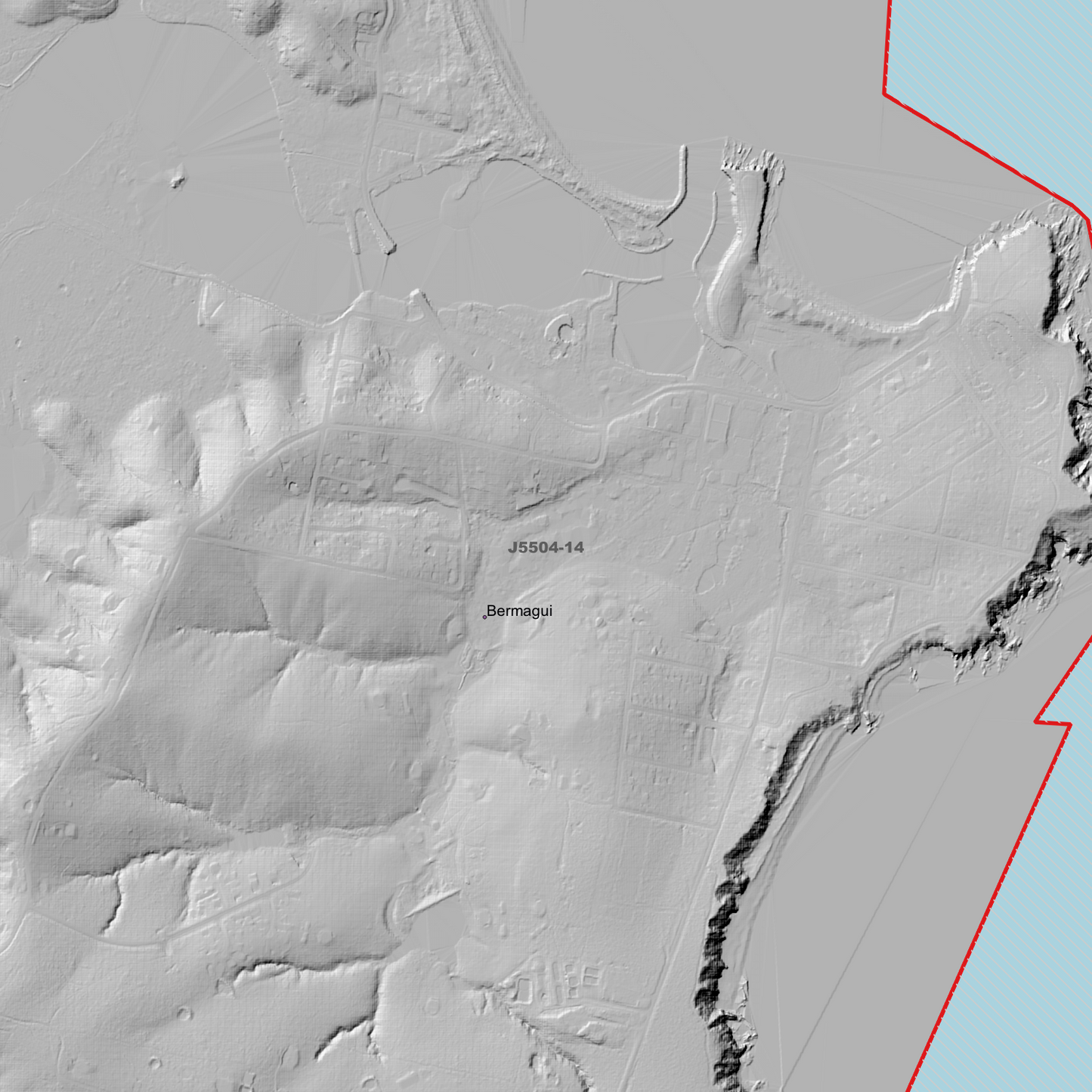 Bermagui 1m Digital Elevation Model (J5504-14)