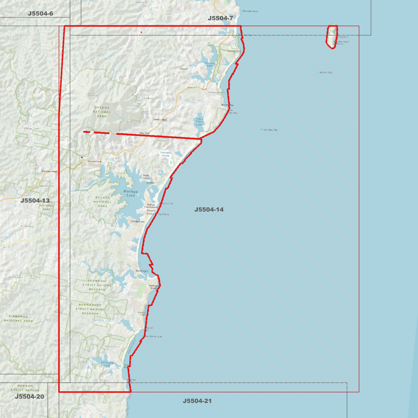 Bermagui 1m Digital Elevation Model (J5504-14)