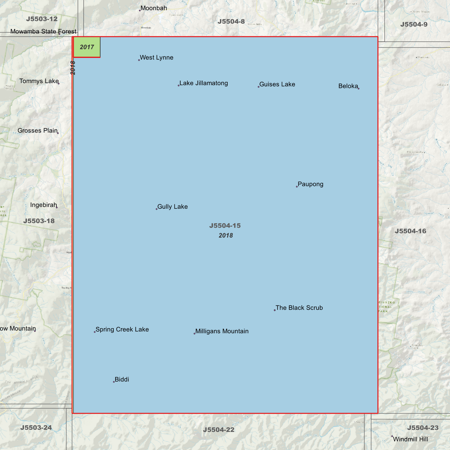 Paupong 2m Digital Elevation Models (J5504-15)