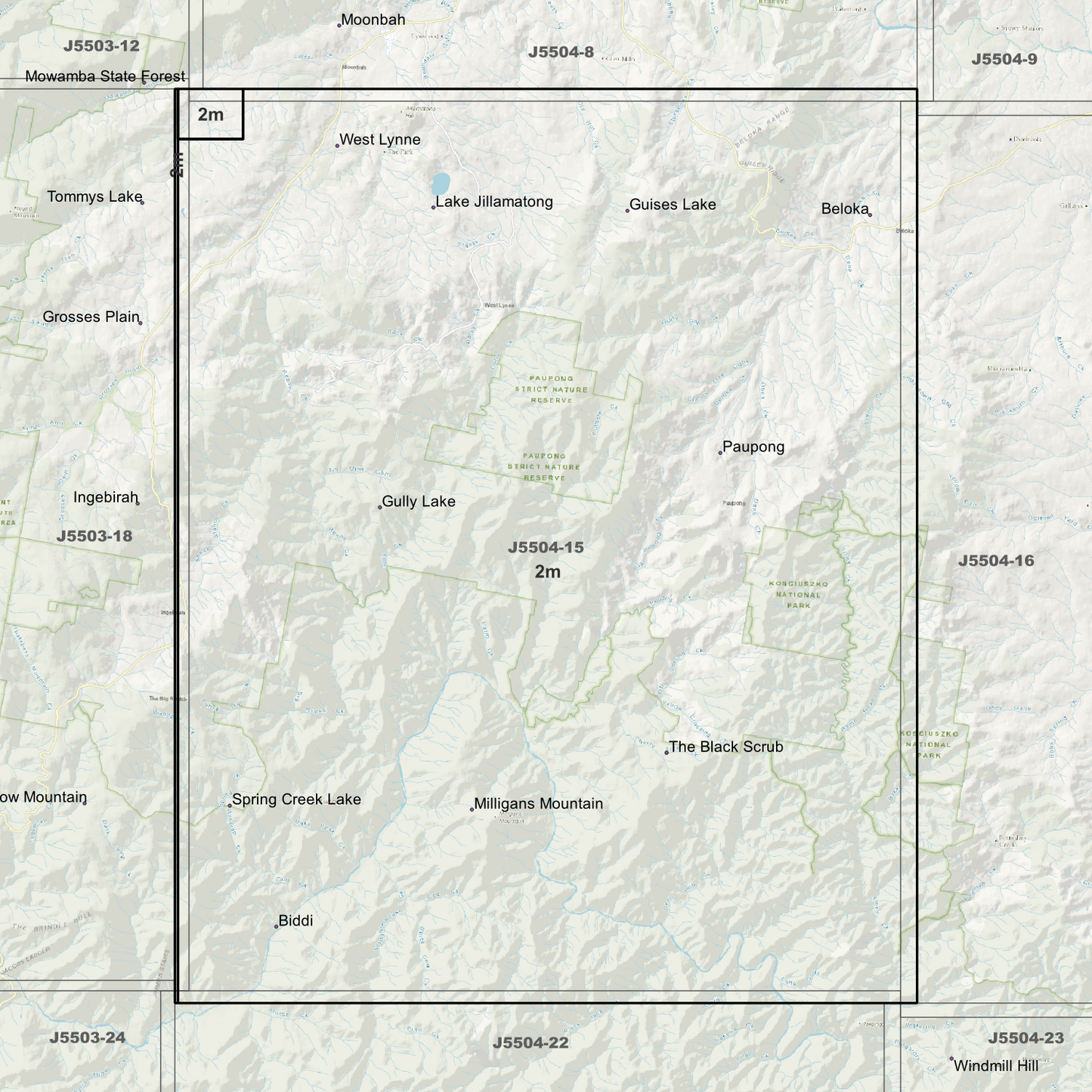 Paupong 2m Digital Elevation Models (J5504-15)