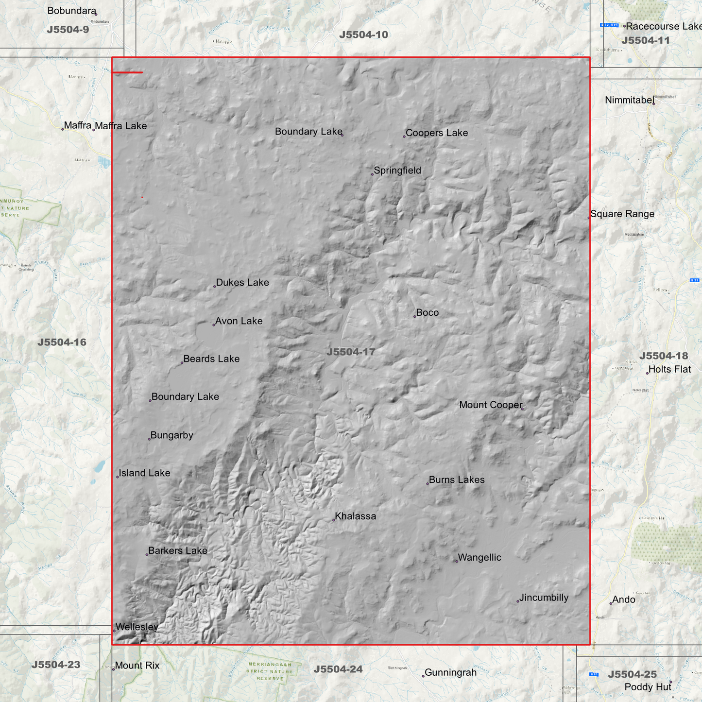 Jincumbilly 2m Digital Elevation Models (J5504-17)