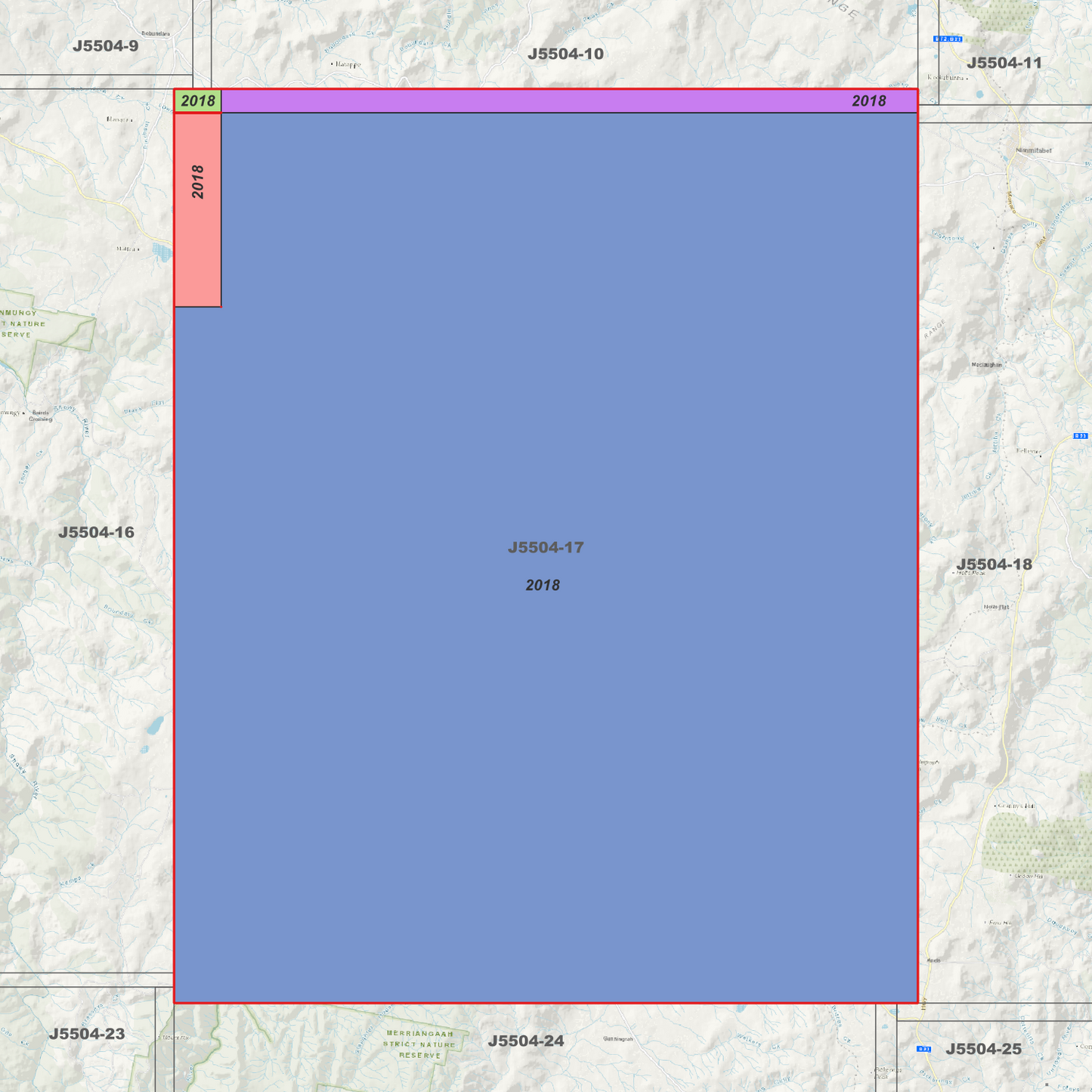 Jincumbilly 2m Digital Elevation Models (J5504-17)