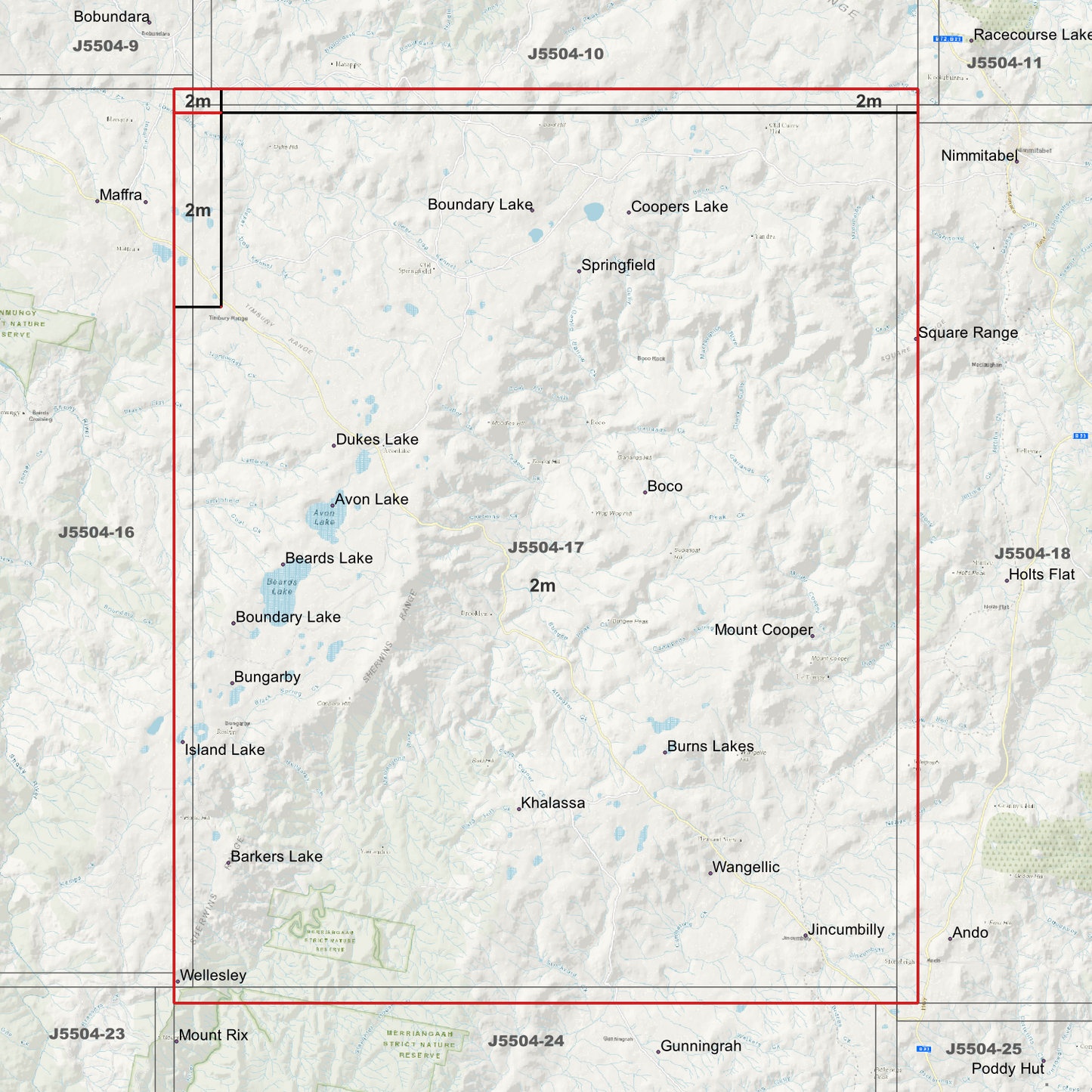 Jincumbilly 2m Digital Elevation Models (J5504-17)