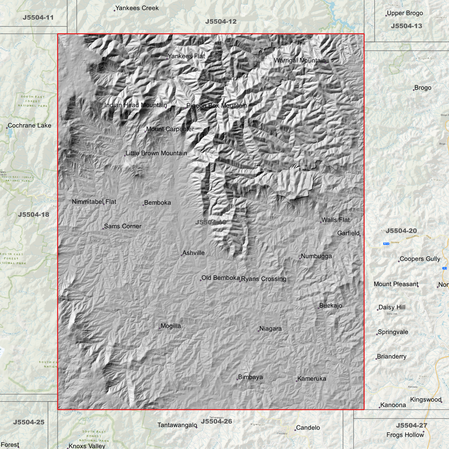 Bemboka 2m Digital Elevation Models (J5504-19)