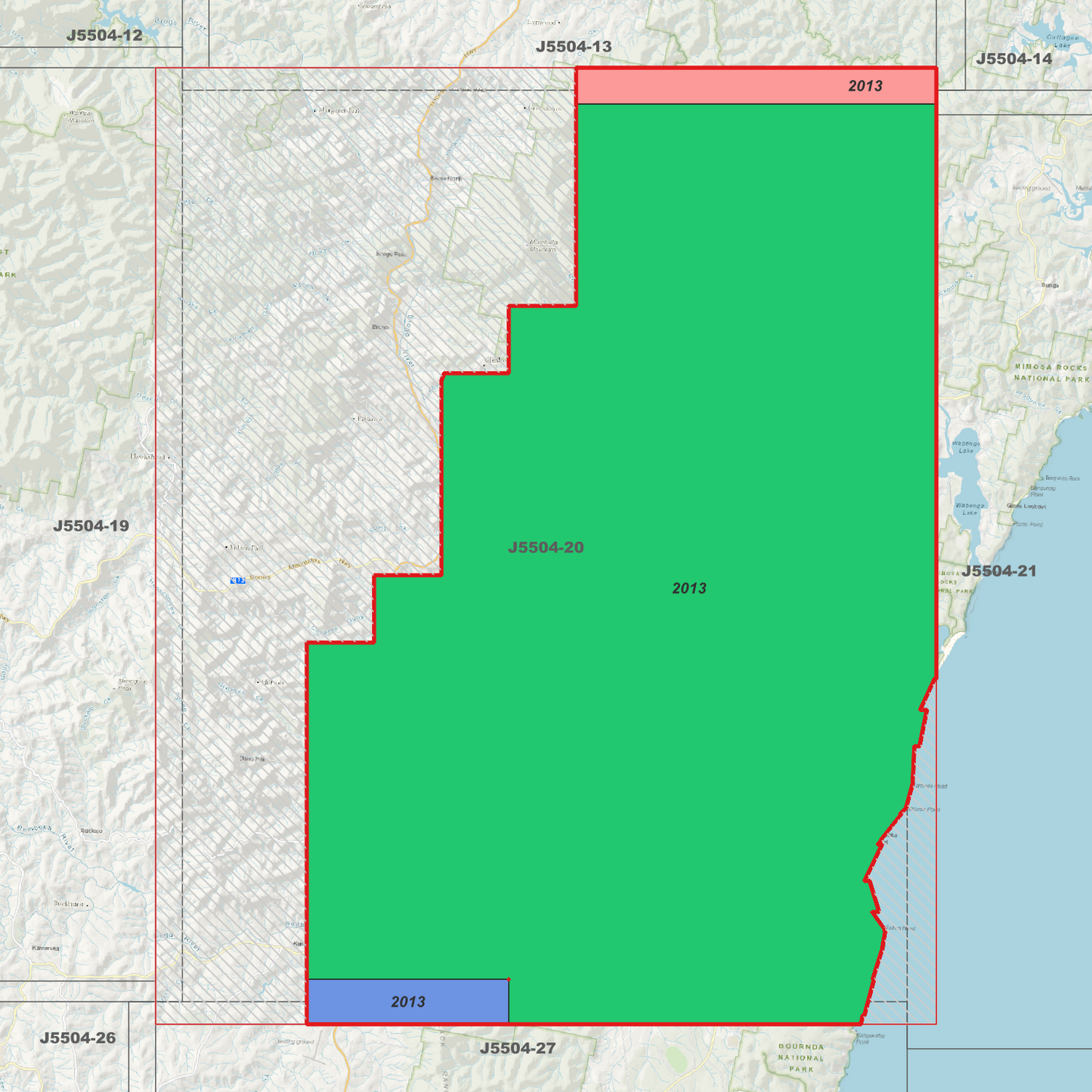 Bega 1m Digital Elevation Model (J5504-20)