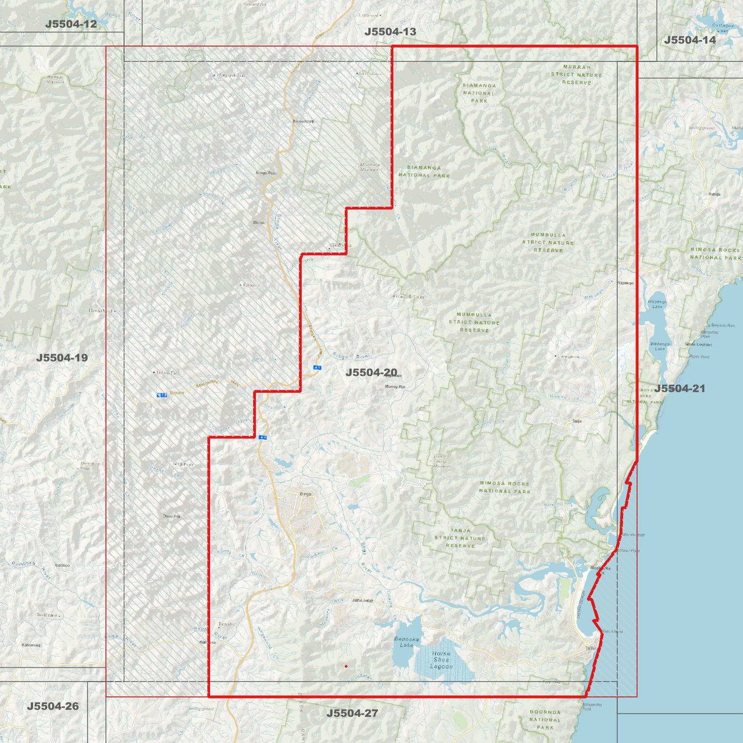 Bega 1m Digital Elevation Model (J5504-20)