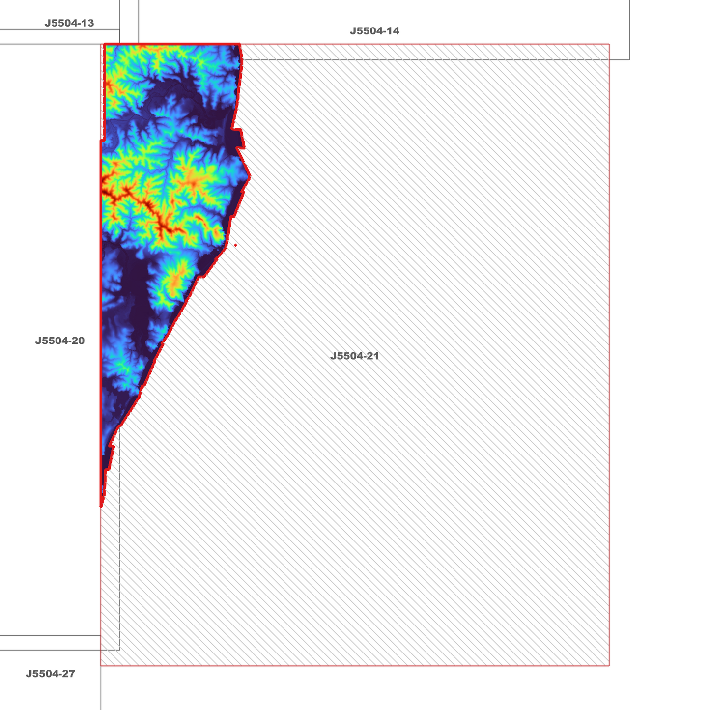 Bunga 1m Digital Elevation Model (J5504-21)