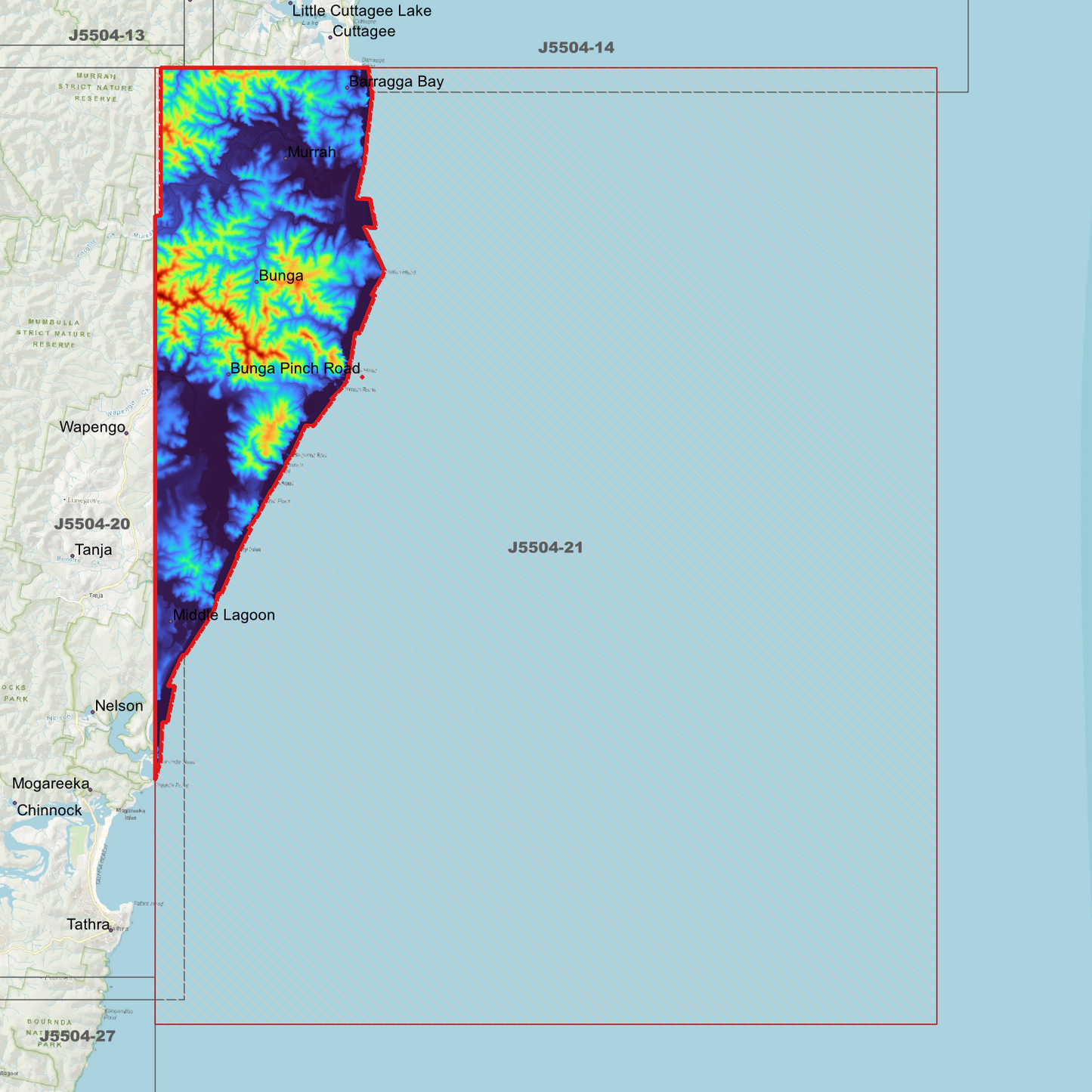 Bunga 1m Digital Elevation Model (J5504-21)