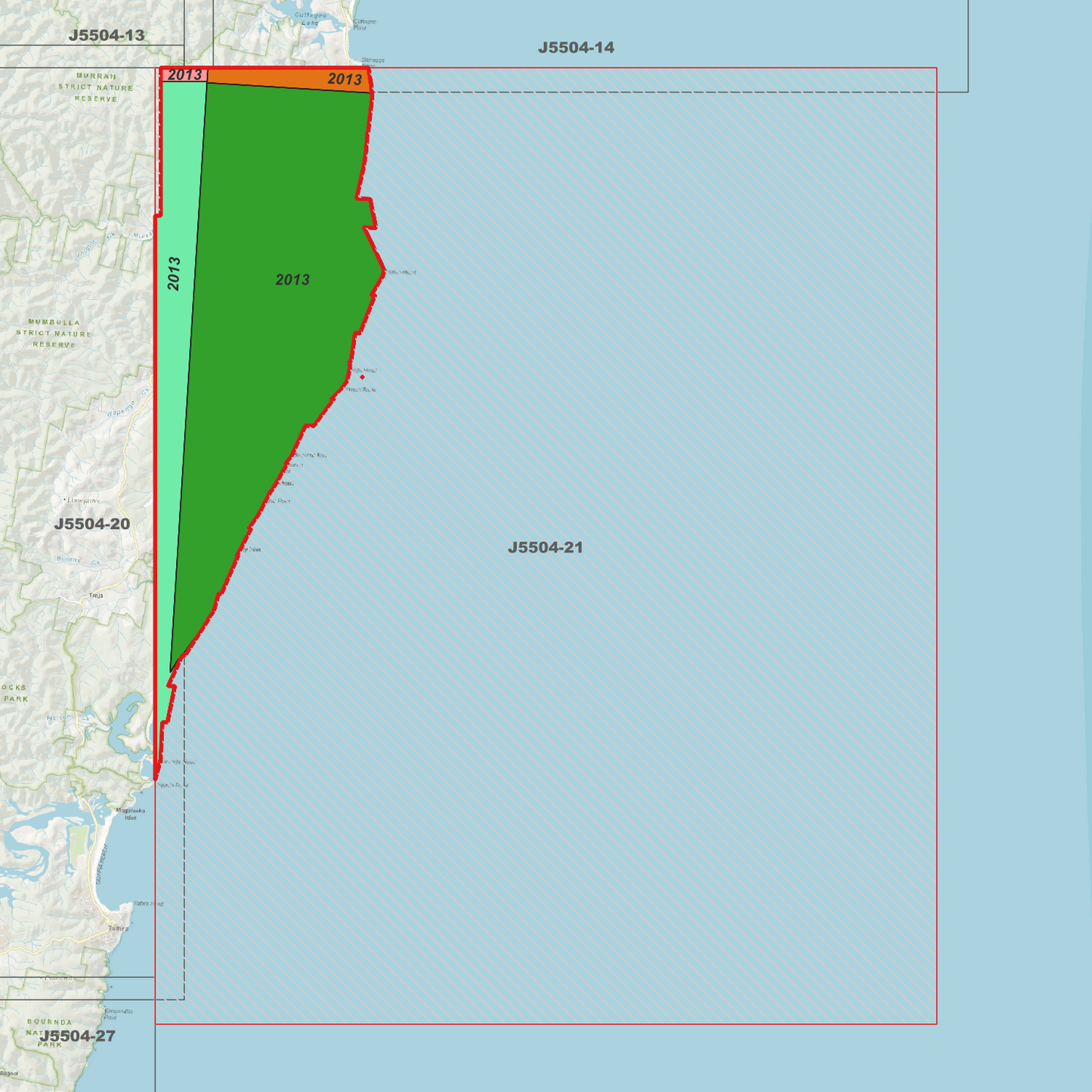Bunga 1m Digital Elevation Model (J5504-21)