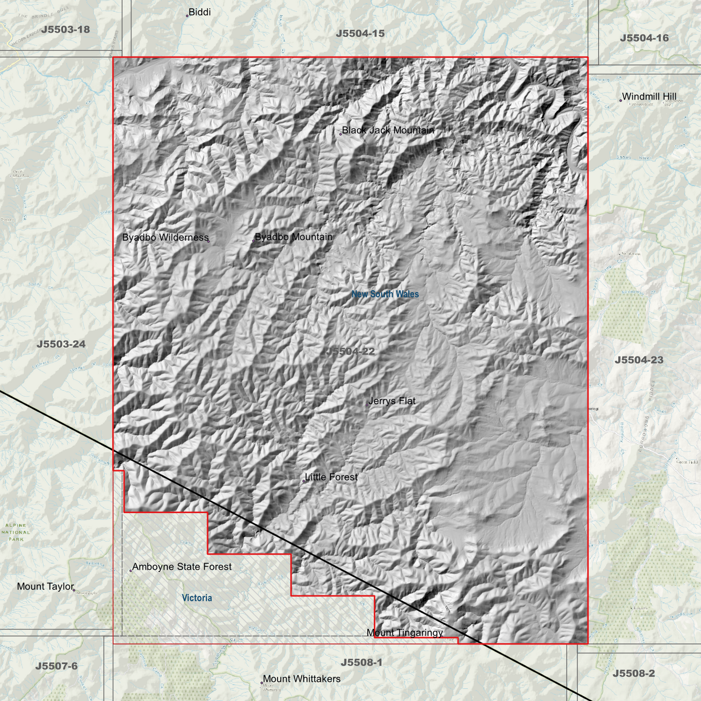 Jerrys Flat 2m Digital Elevation Models (J5504-22)