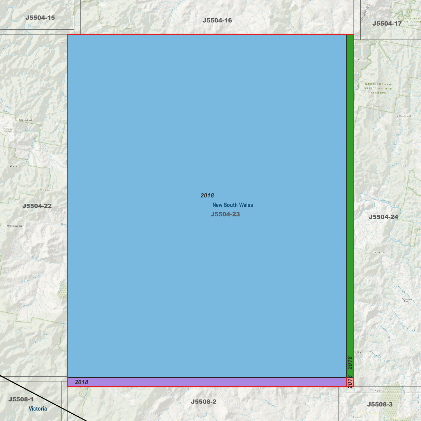 Corrowong 2m Digital Elevation Models (J5504-23)