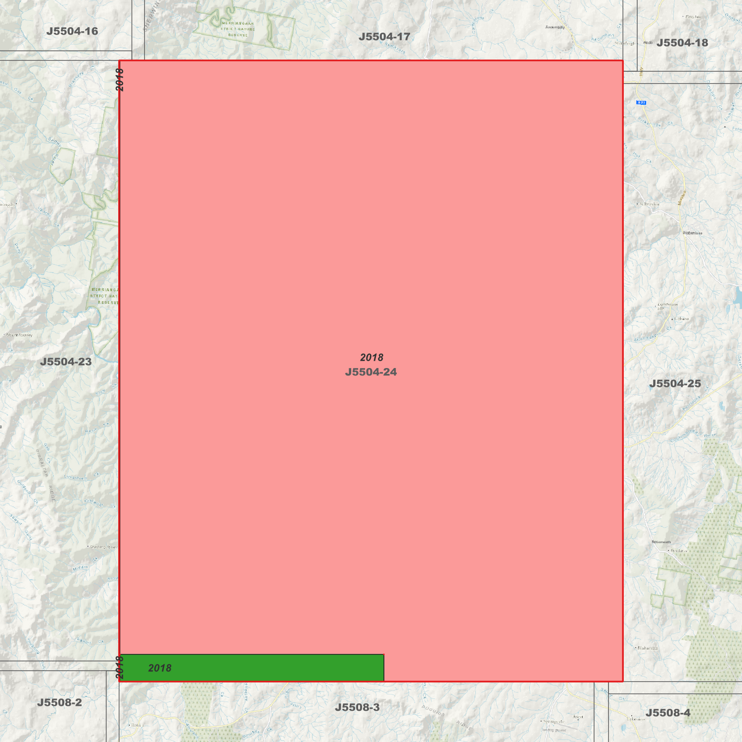 Bombala 2m Digital Elevation Models (J5504-24)