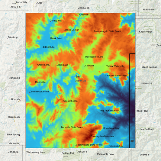 Cathcart 2m Digital Elevation Models (J5504-25)
