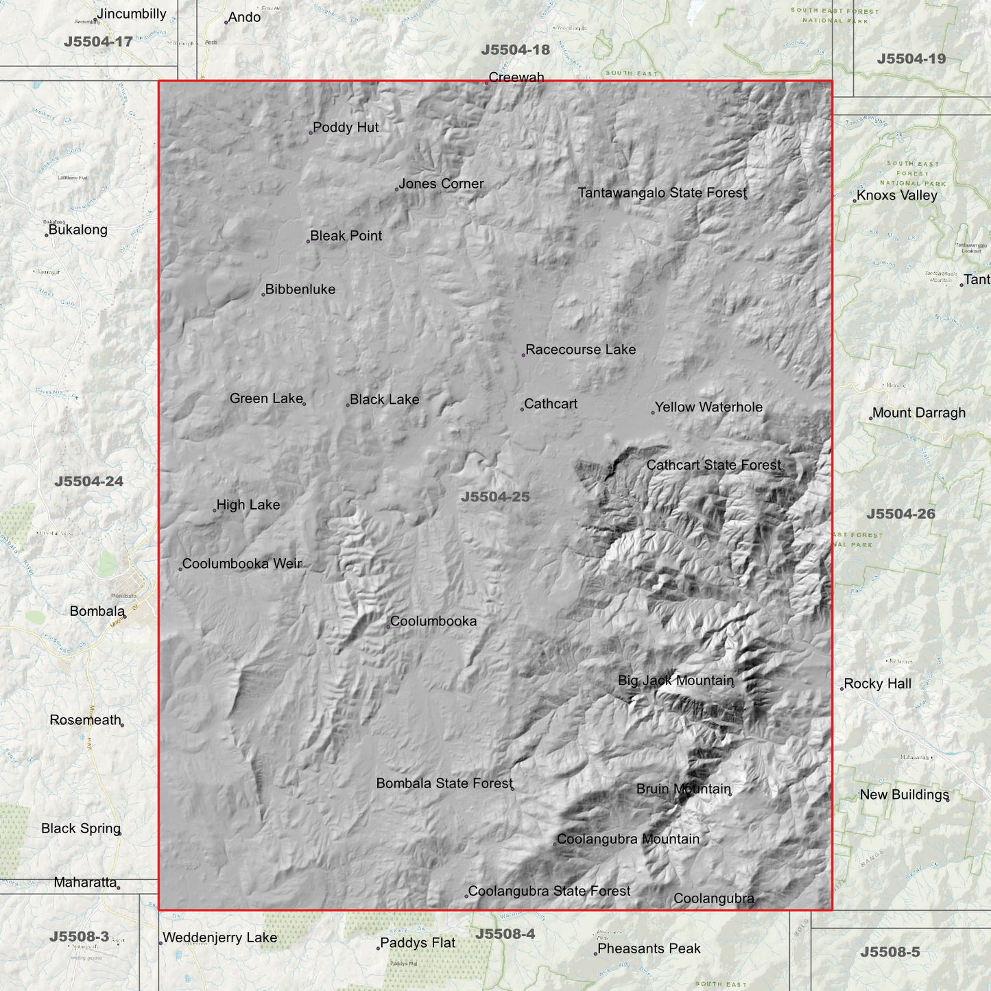 Cathcart 2m Digital Elevation Models (J5504-25)