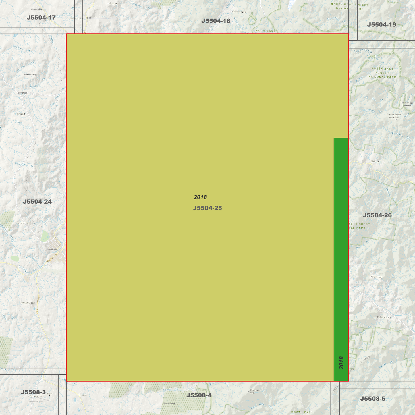 Cathcart 2m Digital Elevation Models (J5504-25)